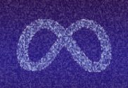 An image of the Meta logo atop a collage of binary code used to symbolize the Metaverse and a nod towards a reference from the movie The Matrix.