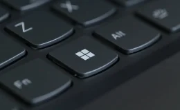 A picture of a Microsoft Keyboard with the Windows key shown